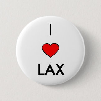 Macaron Rond 5 Cm j'aime la lacrosse