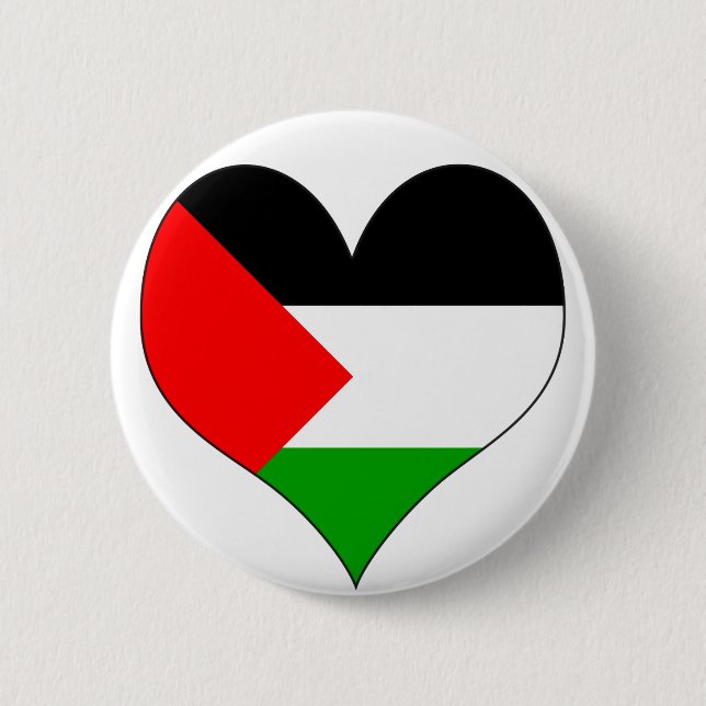Macaron Rond 5 Cm J'aime la Palestine (Devant)