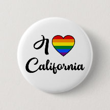 J'aime le bouton de fierté d'arc-en-ciel de la