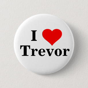 Macaron Rond 5 Cm J'aime le bouton de Trevor