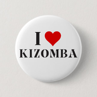 Macaron Rond 5 Cm J'aime le bouton Kizomba