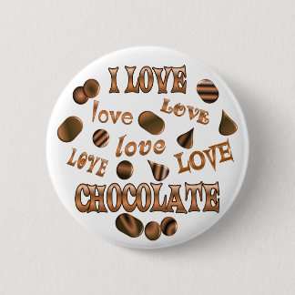 Macaron Rond 5 Cm J'aime le chocolat
