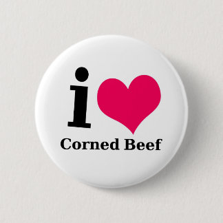 Macaron Rond 5 Cm J'aime le corned beef