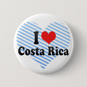 Macaron Rond 5 Cm J'aime le Costa Rica