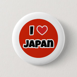 Macaron Rond 5 Cm J'aime le Japon