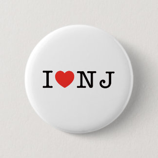 Macaron Rond 5 Cm J'AIME le New Jersey