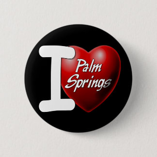 Macaron Rond 5 Cm J'aime le Palm Springs