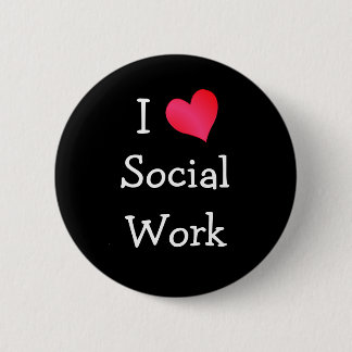 Macaron Rond 5 Cm J'aime le travail social