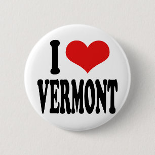 Macaron Rond 5 Cm J'aime le Vermont