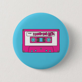 Macaron Rond 5 Cm J'aime les années 80