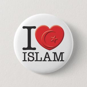 Macaron Rond 5 Cm J'aime l'Islam