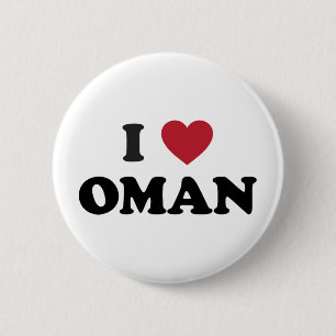 Macaron Rond 5 Cm J'aime l'Oman
