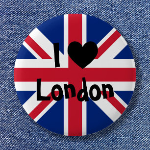 Macaron Rond 5 Cm J'aime Londres