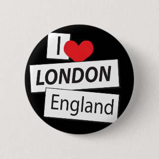 Macaron Rond 5 Cm J'aime Londres Angleterre