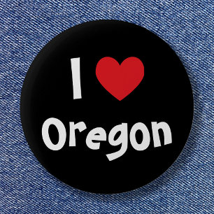 Macaron Rond 5 Cm J'aime l'Oregon
