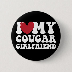 Macaron Rond 5 Cm J'aime ma copine cougar