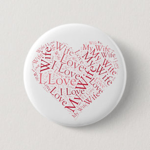 Macaron Rond 5 Cm J'Aime Ma Femme