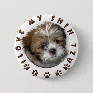 Macaron Rond 5 Cm J'Aime Ma Tzu Tender Tender Design