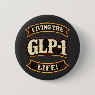 Macaron Rond 5 Cm J'aime mes GLP-1/Je vis la vie GLP-1