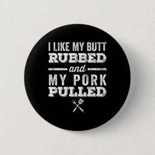 Macaron Rond 5 Cm J'Aime Mon Beurre Rubbed Et Mon Porc Pulvérisé _ D