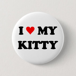 Macaron Rond 5 Cm J'aime mon chaton