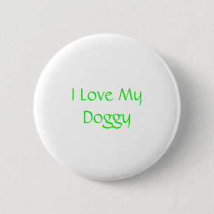 Macaron Rond 5 Cm J'aime mon chienchien
