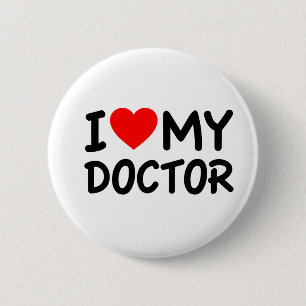Macaron Rond 5 Cm J'aime mon docteur
