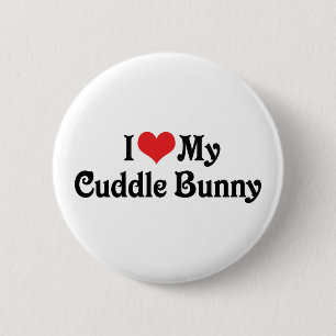 Macaron Rond 5 Cm J'Aime Mon Lapin De Cuddle