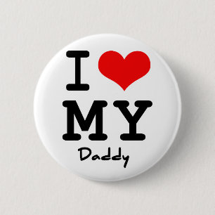 Macaron Rond 5 Cm J'aime mon papa
