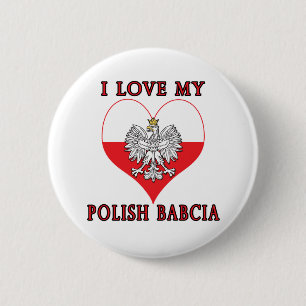 Macaron Rond 5 Cm J'Aime Mon Polonais Babcia
