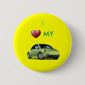 Macaron Rond 5 Cm j'aime mon slugbug