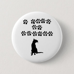 Macaron Rond 5 Cm J'aime mon Sphynx--Texte noir