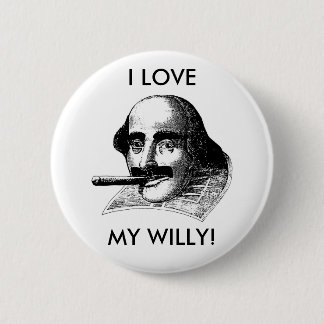 MACARON ROND 5 CM J'AIME MON WILLY !