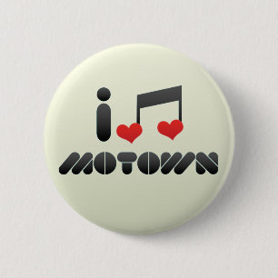 Macaron Rond 5 Cm J'aime Motown
