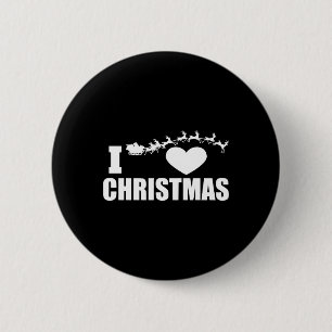 Macaron Rond 5 Cm J'aime Noël