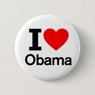 Macaron Rond 5 Cm J'aime Obama