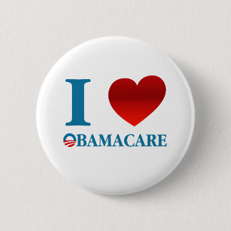 Macaron Rond 5 Cm J'aime Obamacare