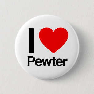 Macaron Rond 5 Cm j'aime pewter