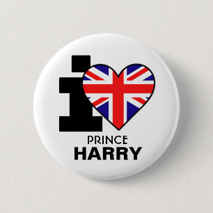 Macaron Rond 5 Cm J'aime prince Harry Button