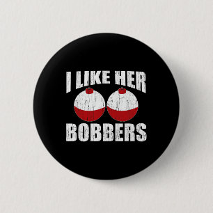 Macaron Rond 5 Cm J'Aime Ses Bobbers Drôle Couples De Pêche Cadeaux