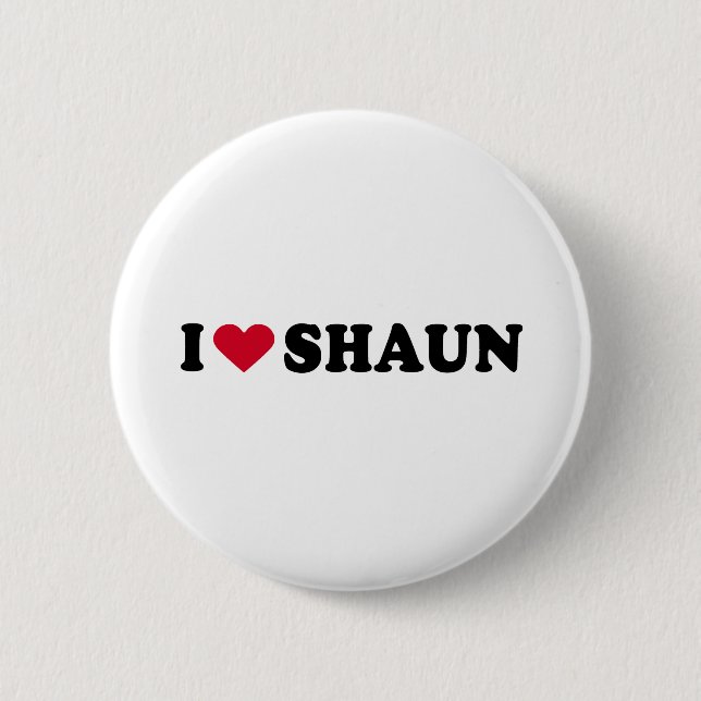MACARON ROND 5 CM J'AIME SHAUN (Devant)