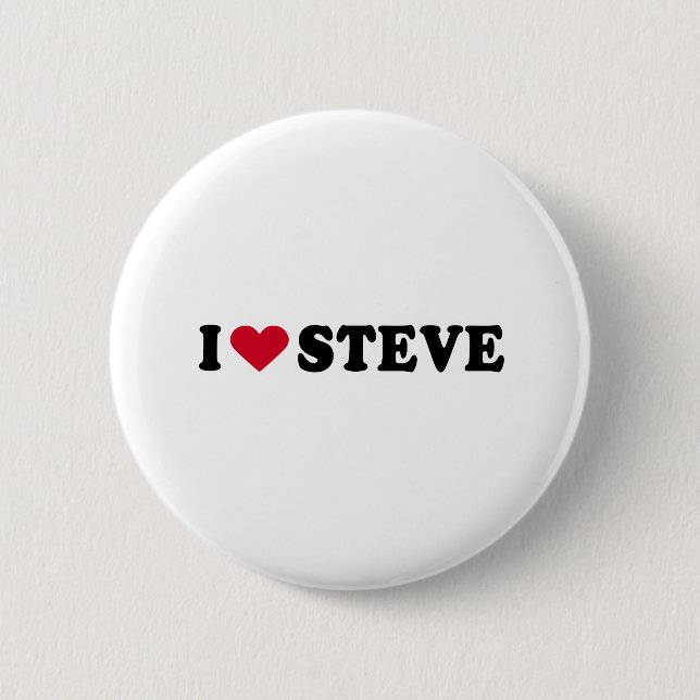 MACARON ROND 5 CM J'AIME STEVE (Devant)