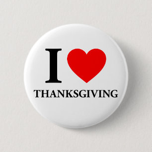 Macaron Rond 5 Cm J'Aime Thanksgiving