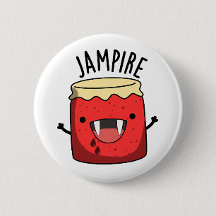 Macaron Rond 5 Cm Jam-arbitre Funny Vampire Jam Pun