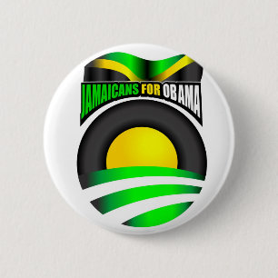 Macaron Rond 5 Cm Jamaicans pour le bouton d'Obama