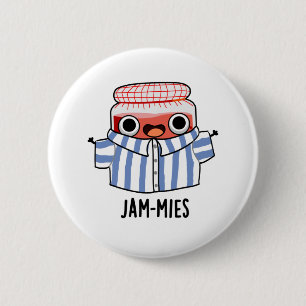 Macaron Rond 5 Cm Jammies Funny Pajama Jam Pun