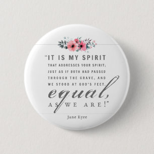 Macaron Rond 5 Cm Jane Eyre - Comme Nous Sommes - Blanc