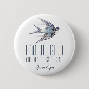Macaron Rond 5 Cm Jane Eyre - Je Ne Suis Pas Un Oiseau - Avalière Vo