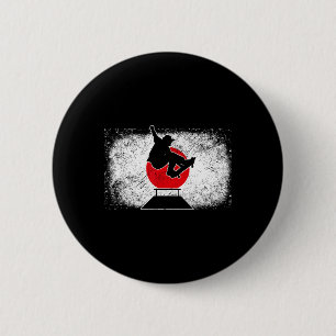 Macaron Rond 5 Cm Japon Drapeau Japonais Skateboard