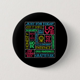 Macaron Rond 5 Cm Jardin Anonyme des Narcotiques Spirituels